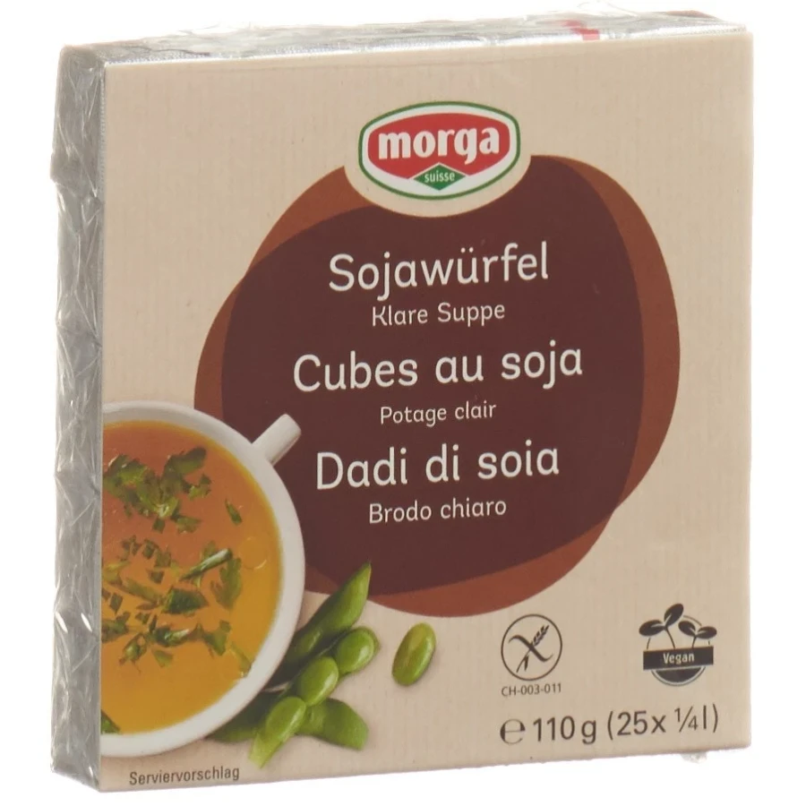 Hier sehen Sie den Artikel MORGA Soja Würfel mit Meersalz 25 Stk aus der Kategorie Sojaprodukte. Dieser Artikel ist erhältlich bei apothekedrogerie.ch