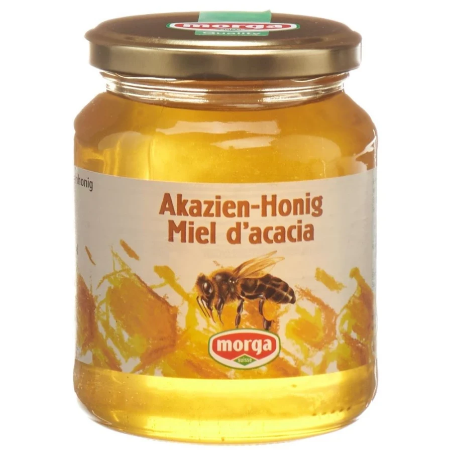 Hier sehen Sie den Artikel MORGA Akazien Honig Ausland Glas 500 g aus der Kategorie Honig. Dieser Artikel ist erhältlich bei apothekedrogerie.ch