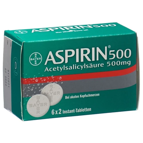 ASPIRIN Brausetabl 500 mg 6 Btl 2 Stk