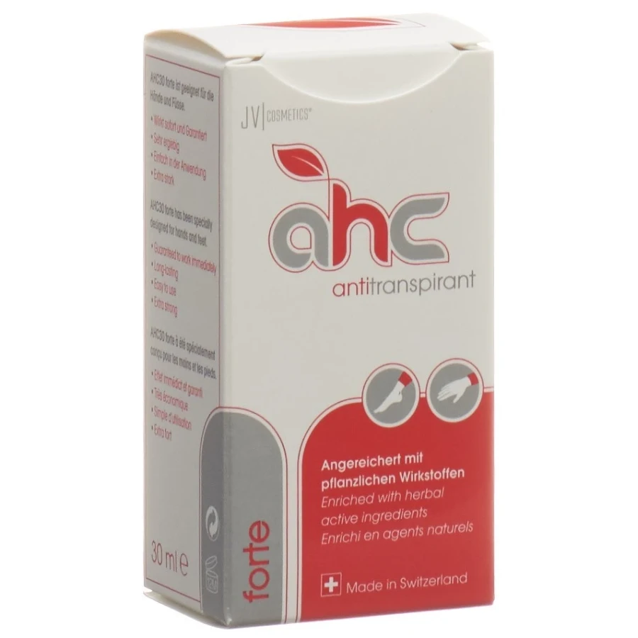 Hier sehen Sie den Artikel AHC Forte Antitranspirant liq 30 ml aus der Kategorie Deodorants Antitranspirant. Dieser Artikel ist erhältlich bei apothekedrogerie.ch