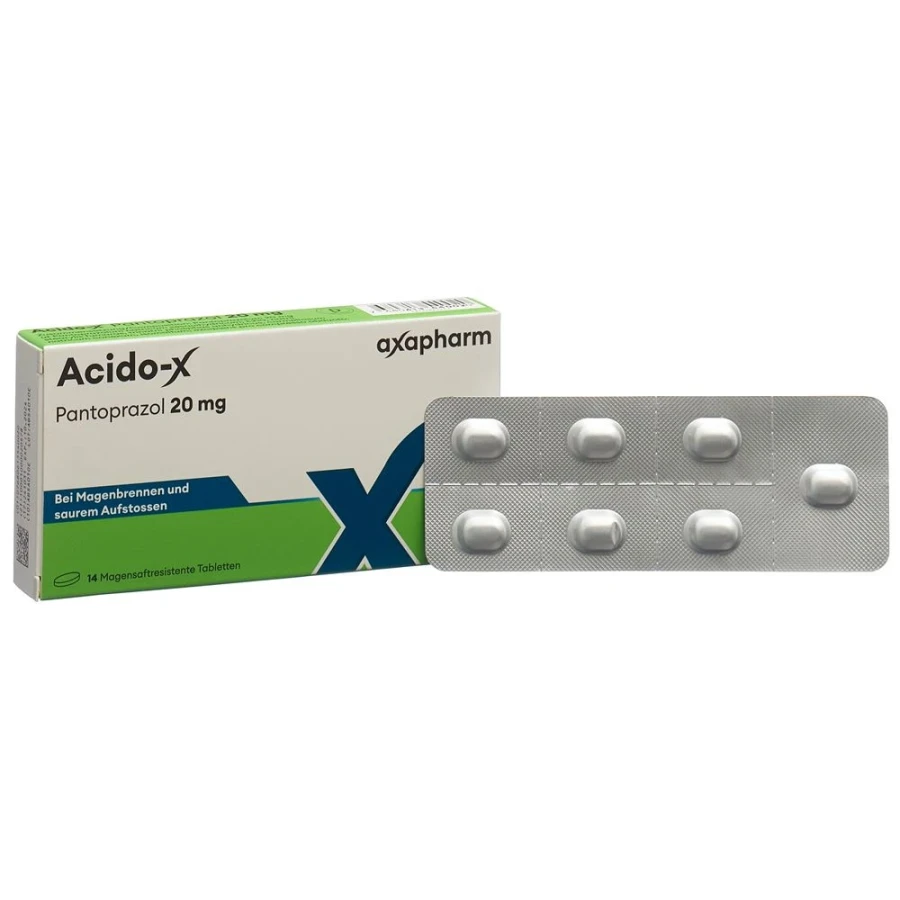 Hier sehen Sie den Artikel ACIDO-X Filmtabl 20 mg 14 Stk aus der Kategorie Medikamente der Liste D. Dieser Artikel ist erhältlich bei apothekedrogerie.ch