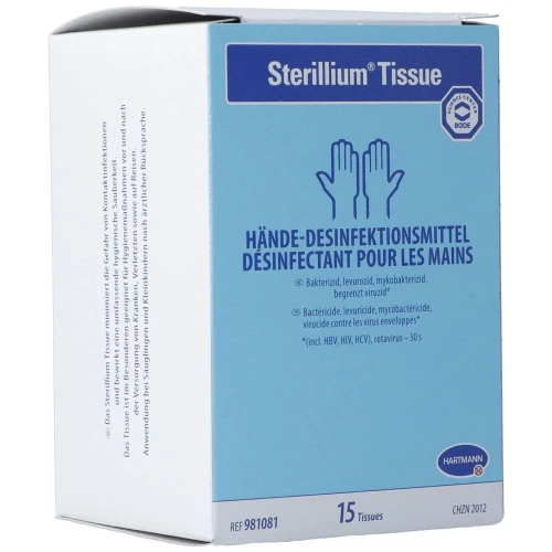 STERILLIUM Tissue Desinfektionstücher 15 Stk