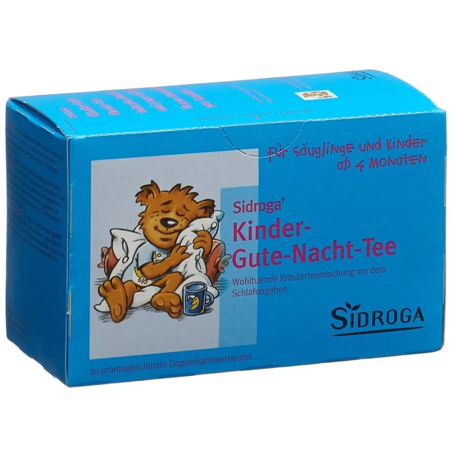 Hier sehen Sie den Artikel SIDROGA Kinder-Gute-Nacht-Tee 20 Btl 1.5 g aus der Kategorie Kindertees. Dieser Artikel ist erhältlich bei apothekedrogerie.ch