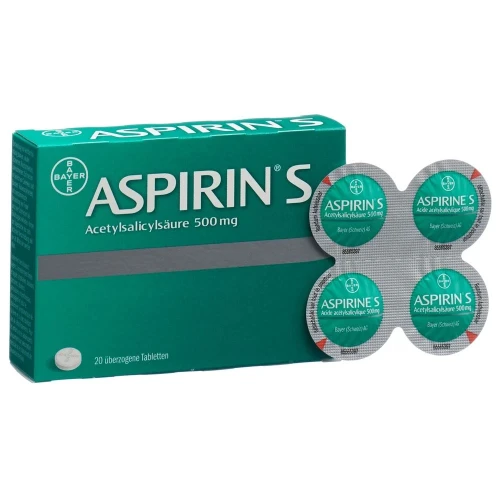 ASPIRIN S Tabl 500 mg 20 Stk