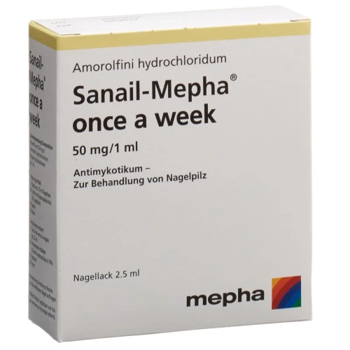 SANAIL Mepha once a week Nagellack 50 mg/ml 2.5 ml