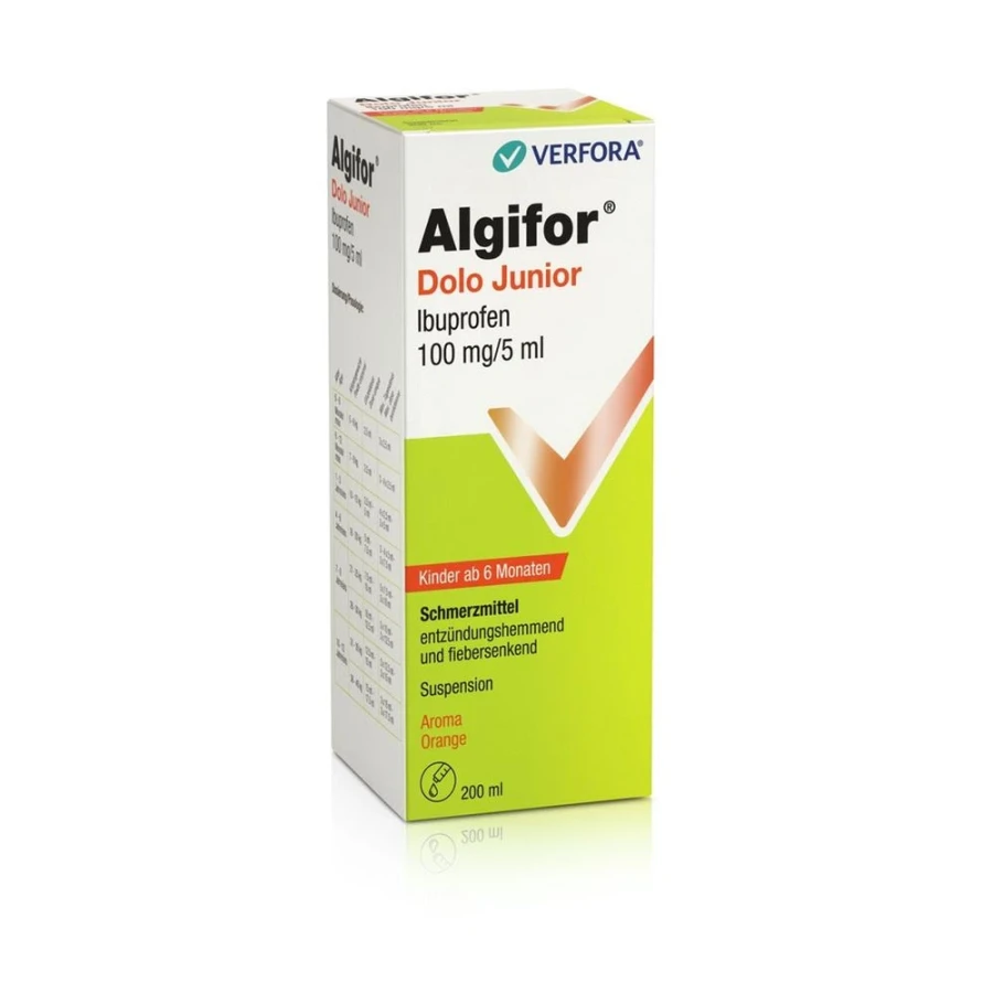 Hier sehen Sie den Artikel ALGIFOR Dolo Junior Susp 100 mg/5ml Fl 200 ml aus der Kategorie Medikamente der Liste D. Dieser Artikel ist erhältlich bei apothekedrogerie.ch