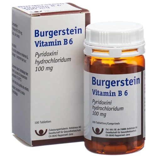 BURGERSTEIN Vitamin B6 Tabl 100 mg Ds 100 Stk