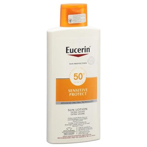 EUCERIN SUN Sensitive Protect Lotion extra leicht LSF50+ 400 ml