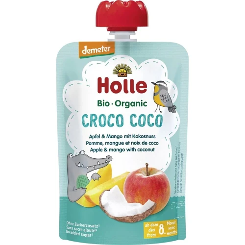 HOLLE Croco Coco Pouchy Apfel Mango Kokosnuss 100 g