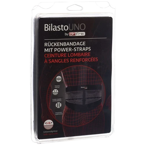 BILASTO Uno Rückenbandage S-XL mit Power Straps