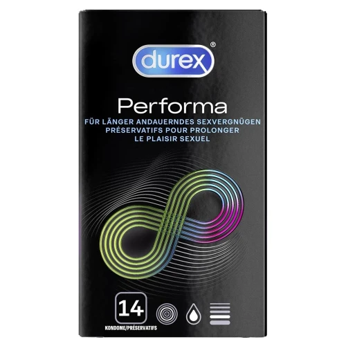 DUREX Performa Präservativ für längeren Sex 14 Stk