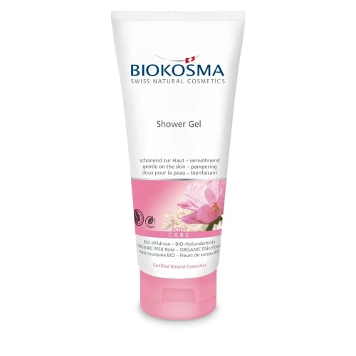 BIOKOSMA Shower Gel BIO-Wildrose Holunderblüten 200 ml