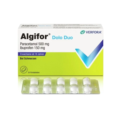 ALGIFOR Dolo Duo Filmtabletten 150 mg/500 mg 20 Stk