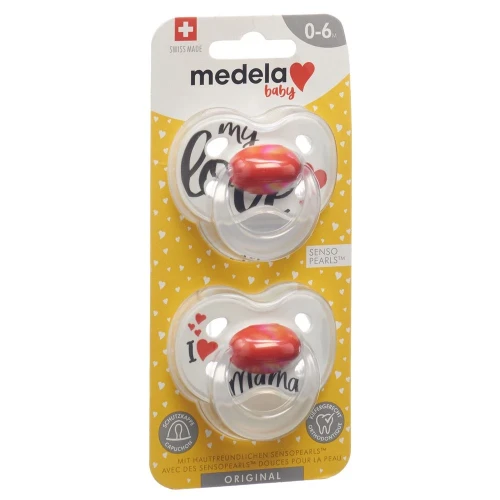 MEDELA Baby Nuggi Original 0-6  Sig Love 2 Stk
