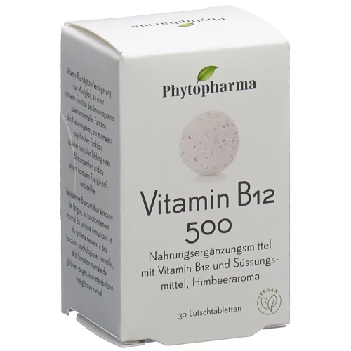PHYTOPHARMA Vitamin B12 Lutschtabl 500 mcg 30 Stk