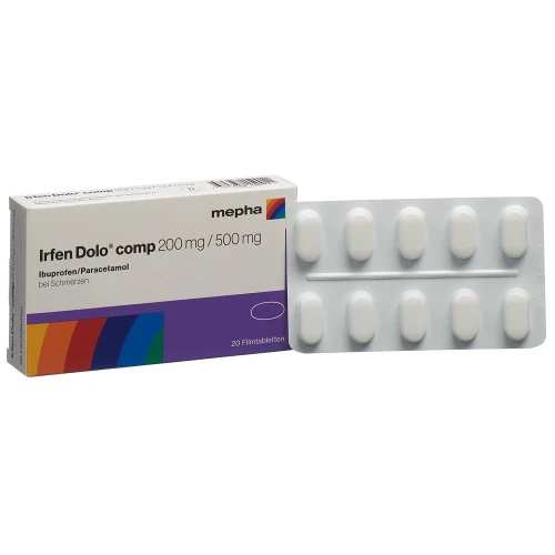 IRFEN DOLO comp Filmtabl 200 mg/500 mg 20 Stk