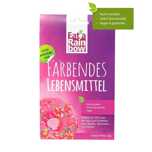 EAT A RAINBOW Färbendes Lebensmittel pink Btl 10 g
