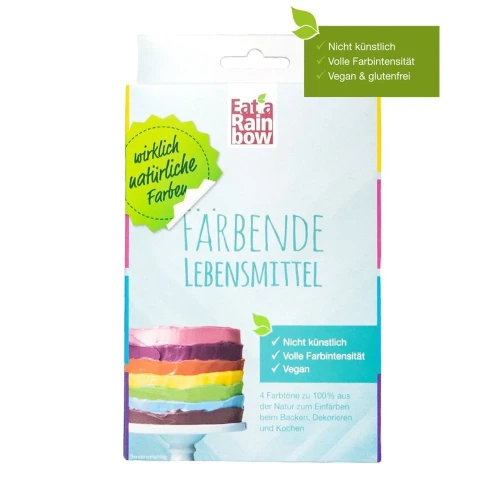 EAT A RAINBOW Farbmix blau/gelb/pink/viol 4 x 10 g