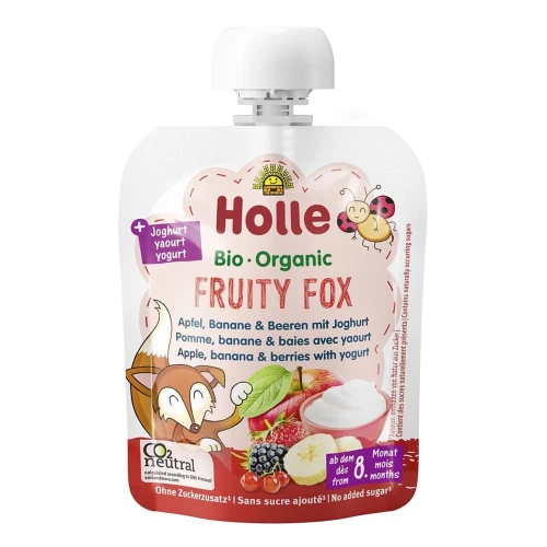 HOLLE Fruity Fox Apfel Banane&Beer Joghurt 85 g