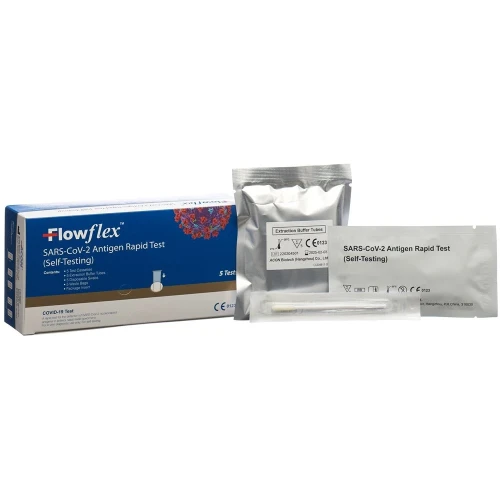 FLOWFLEX SARS-CoV-2 Antigen Rapid Test 5 Stk Corona Selbsttest
