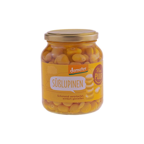 NUR PUUR Süsslupinen Demeter Glas 340 g