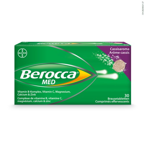 BEROCCA MED Brausetabl Cassisaroma 30 Stk
