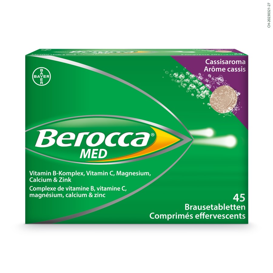 BEROCCA MED Brausetabl Cassisaroma 45 Stk