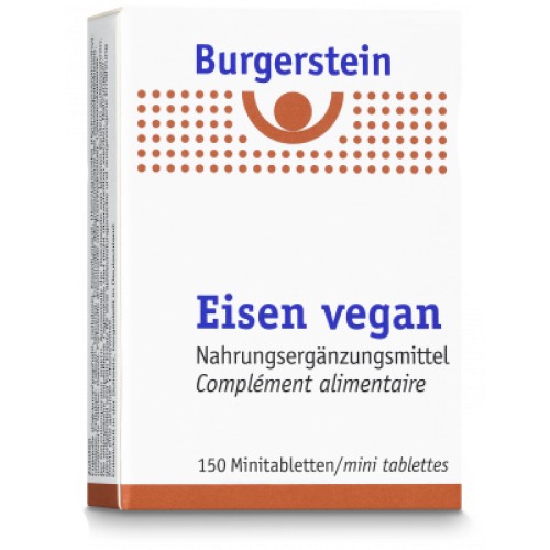 BURGERSTEIN Eisen Tabl vegan Ds 150 Stk
