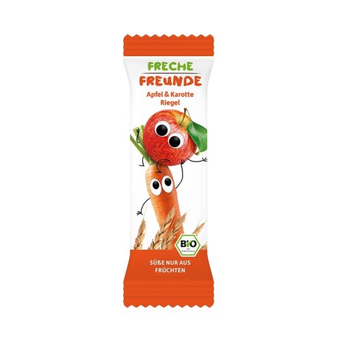 FRECHE FREUNDE Getreideriegel Apfel Karotte 4 x 23 g