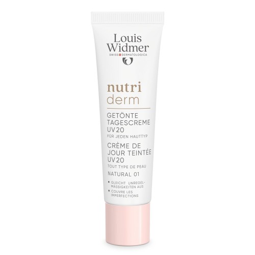 LOUIS WIDMER Nutriderm Tagescreme getönt UV20 natural parfümiert 30 ml