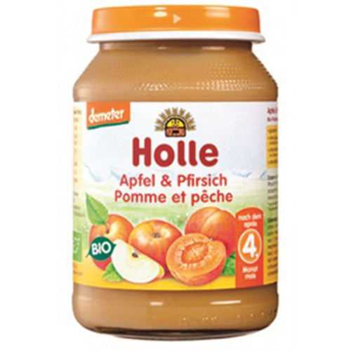HOLLE Apfel & Pfirsich Bio 190 g