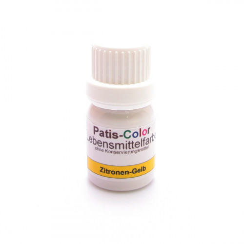 PATIS-COLOR Lebensmittelfarbe zitronengelb 10 ml