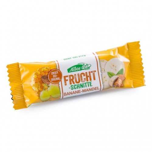 ALLOS Banane-Mandel Fruchtschnitte Bio 30 g