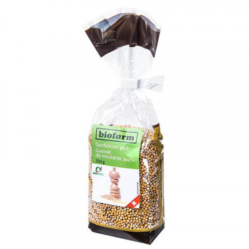 BIOFARM Senfkörner gelb Knospe CH 200 g