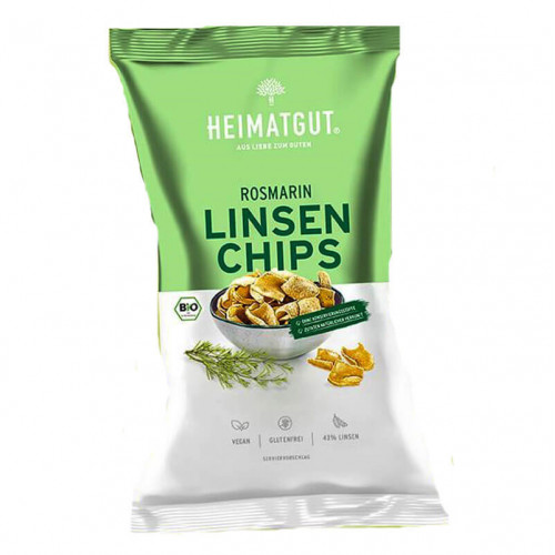 HEIMATGUT Linsen Chips Rosmarin Bio Btl 75 g