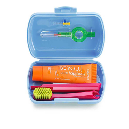 CURAPROX Travel Set blau