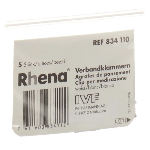 RHENA Verbandklammern weiss 5 Stk