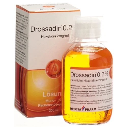DROSSADIN Lös 0.2 % orange Fl 200 ml
