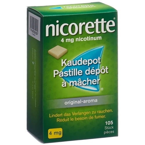NICORETTE Original Kaudepots 4 mg 105 Stk