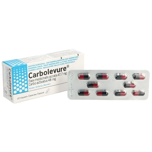 CARBOLEVURE Kaps Kind 20 Stk
