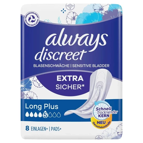 ALWAYS Discreet Inkontinenz Long Plus 8 Stk