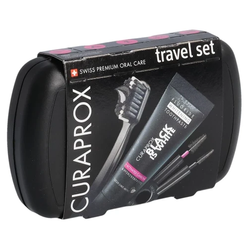 CURAPROX Travel Set Black is White