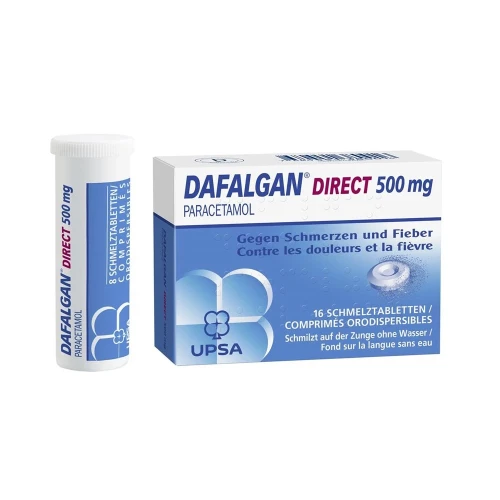 DAFALGAN Direct Schmelztabl 500 mg Ds 16 Stk