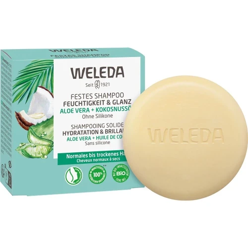 WELEDA Festes Shampoo Feuchtigkeit & Glanz 50 g