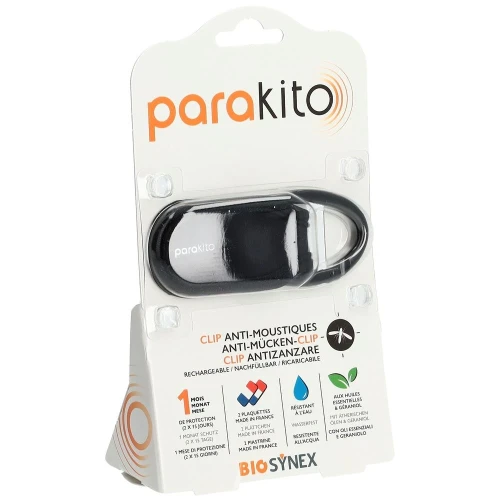 PARAKITO CLIP für Kinderwagen Rucksack schwarz