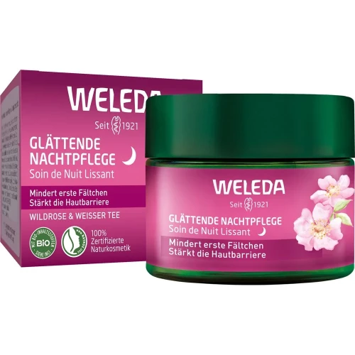 WELEDA Nachtpflege glättend Wildrose & weisser Tee 40 ml