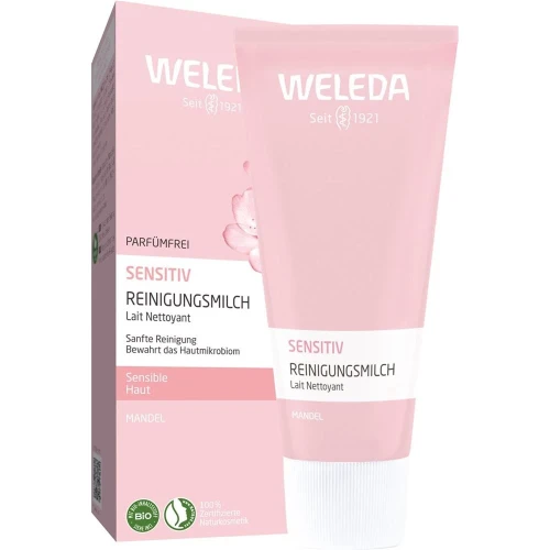 WELEDA Reinigungsmilch sensitiv Mandel Tb 75 ml