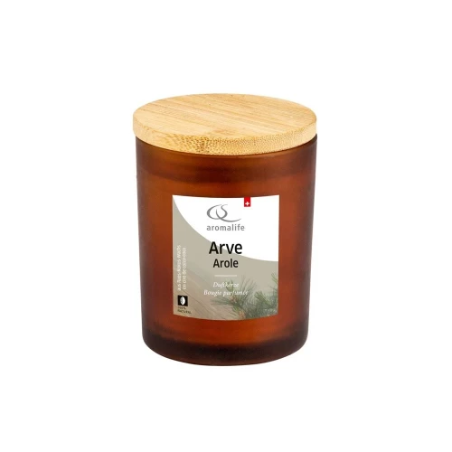 AROMALIFE Duftkerze im Glas Arve