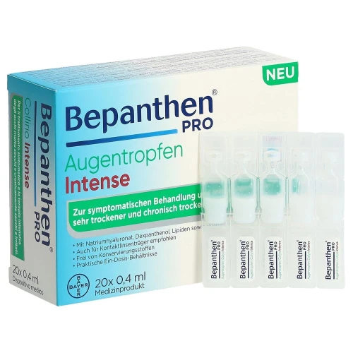 BEPANTHEN PRO Augentropfen Inten Mono 20 x 0.4 ml