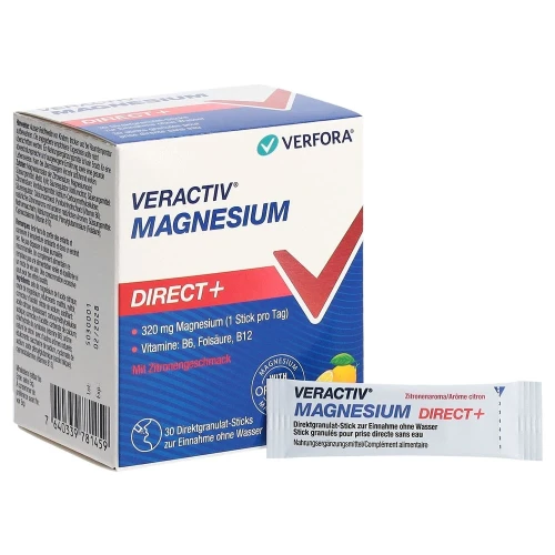 VERACTIV Magnesium Direct+ Zitrone Stick 30 Stk